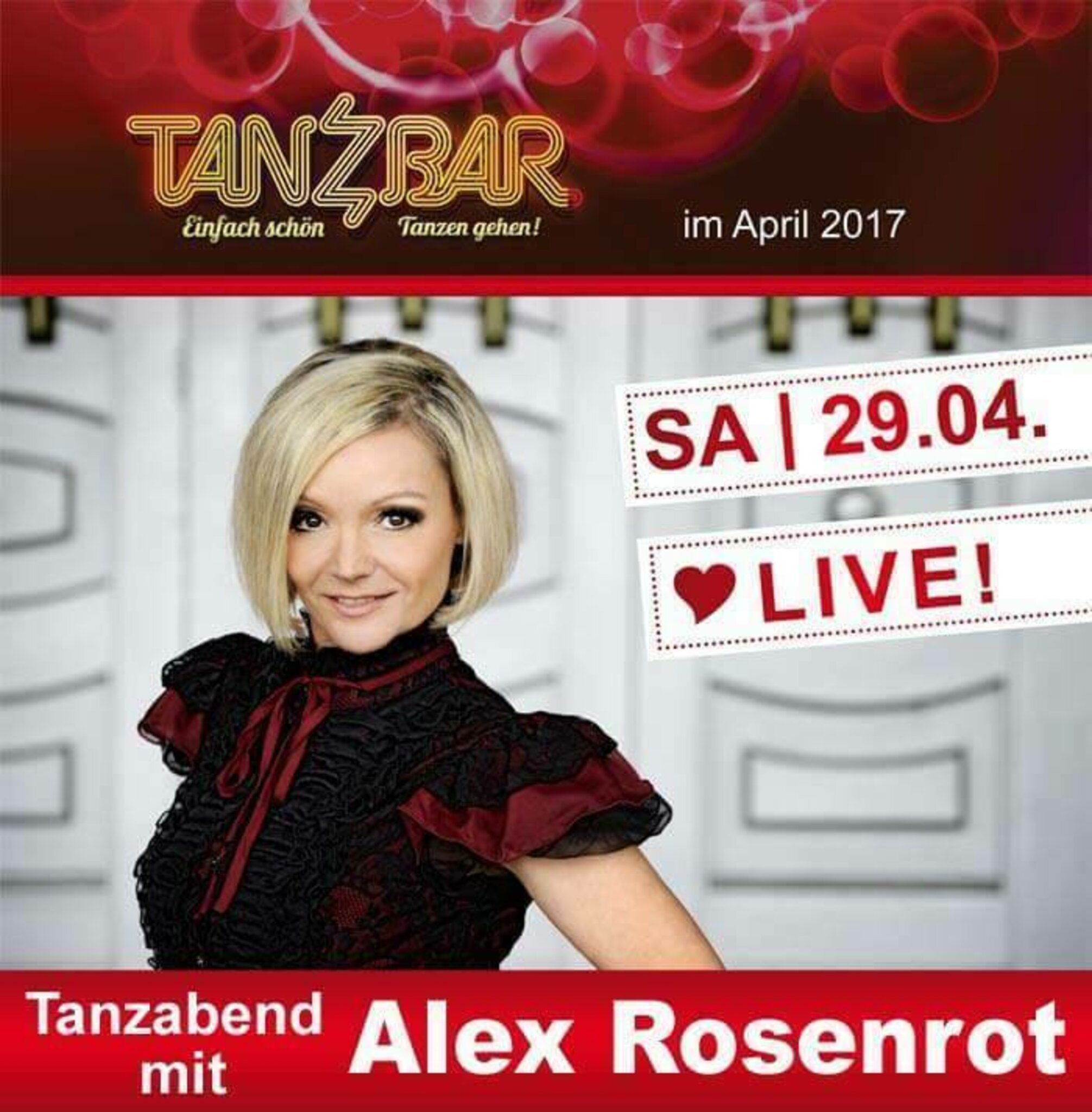 „Alex Rosenrot“– endlich wieder Live in der Tanzbar Augsburg am Samstag ...