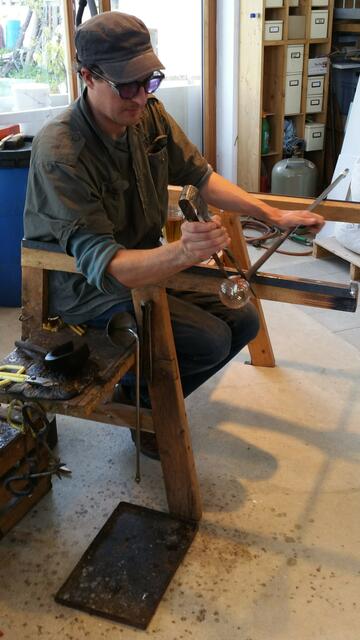 Austin Dowd bei der Arbeit