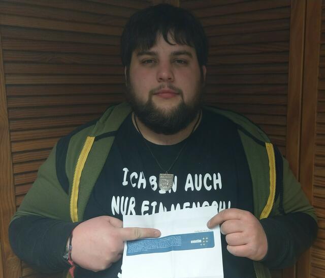 Lukas Boeck, Tagessieger Januar 2018, gewann einen Gutschein von Eventim