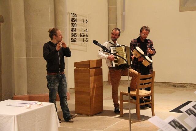 In dieser Besetzung nicht komplett: (von links) Nathan Lange, Stefan und Malte Mekiffer. | Foto: Matthias Boos