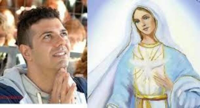 Seher Mario mit Madonna | Foto: © Bild: www.brindisi-marienerscheinungen.jimdo.com CC