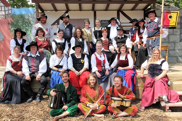 Gruppenbild mit Musikern - beim Schützenfest 2017. | Foto: Friedhelm Wolter