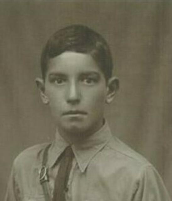 Johann Mayer, Gersthofen im Alter von ca.14 Jahren