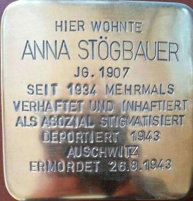 Stolperstein Anna Stögbauer