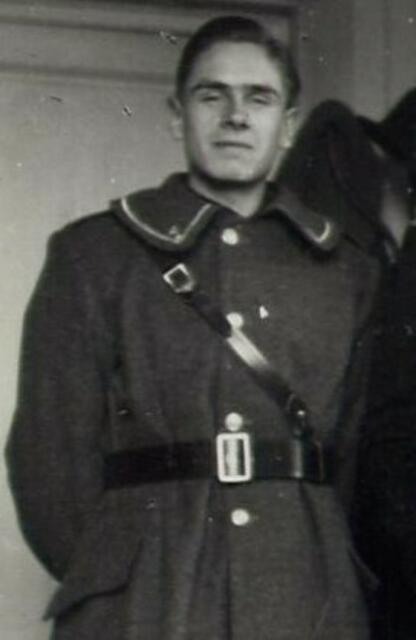 Fulvio Depetroni, geb. 1922 in Trieste, Zwangsarbeiter bei der Firma Transehe. Er fungierte in Gersthofen als Dolmetscher und genoss einige Privilegien