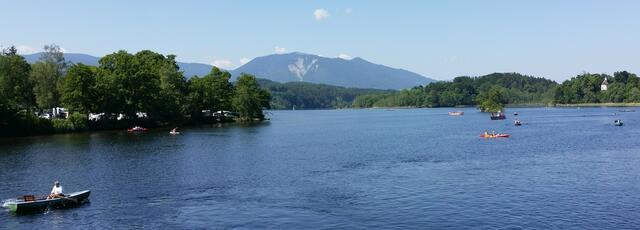 Panorama Staffelsee mit Insel Wörth