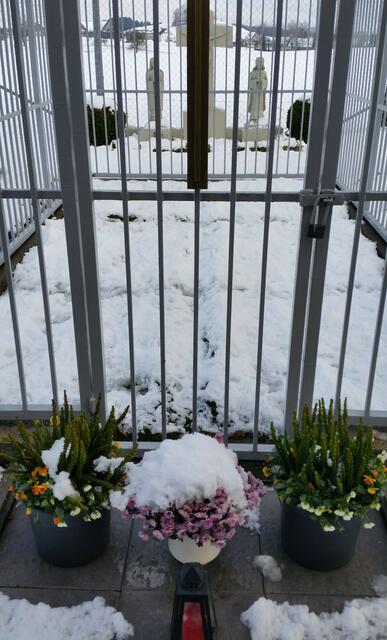 Gnadenstätte des Rasenkreuz von Meggen im Winter