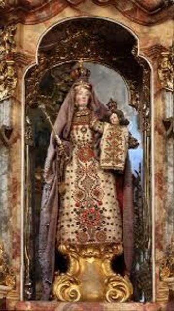 Wallfahrtskirche Maria Brünnlein, Wemding, Gnadenbild | Foto: © Bild: www.maria-bruennlein.de CC 