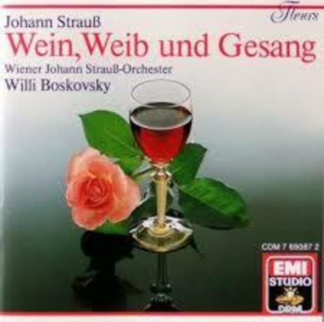 CD-Cover Johann Strauß: Wein, Weib und Gesang | Foto: © Bild: www.amazon.de CC 