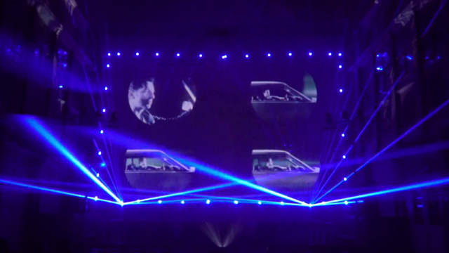 Schnappschuss der Lasershow "Depeche Mode lights" | Foto: Alexander Goldstein