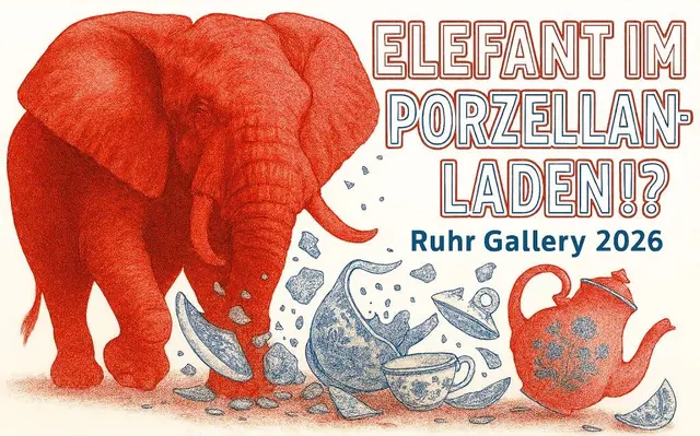 Das Kunstevent im Kunstjahr 2026 in der Stadt Mülheim an der Ruhr mit Beteiligung von Mülheimer Künstlerinnen und Künstlern sowie internationalen Gastkünstlern in der VILLA ARTIS am Ruhrufer.