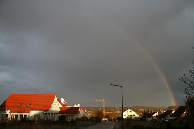 Regenbogen über Aichach