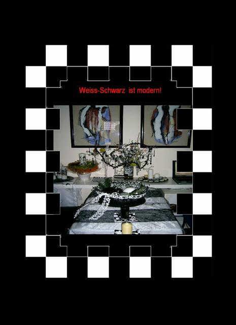 Schwarz - Weiss ist modern!