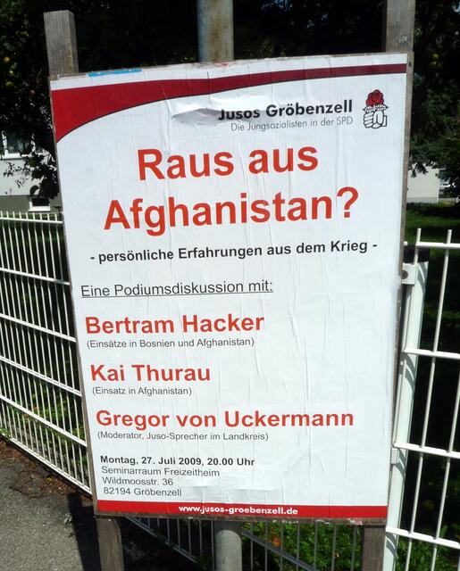 jusos Gröbenzel:: Erfahrungen mit dem Krieg