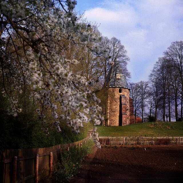 Blick zur Kirchen von Betzendorf