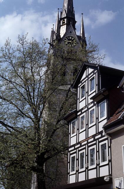 Blick zur St. Jakobi-Kirche in Peine