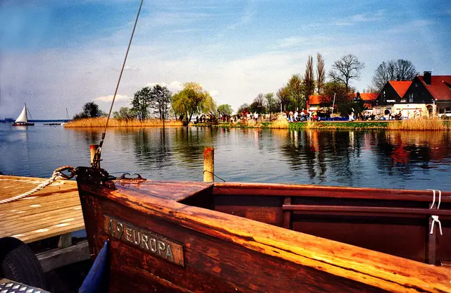 Anleger in Steinhude. Analoge Aufnahme.