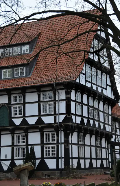 Abteigebäude in Wunstorf; das Gebäude stammt aus dem 15. Jahrhundert.