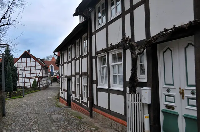 Die Wasserzucht ist eine kleine Straße in der Altstadt von Wunstorf
