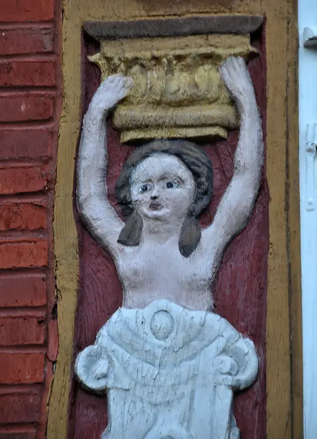 Fassadenschmuck an der Lateinschaule in Alfeld