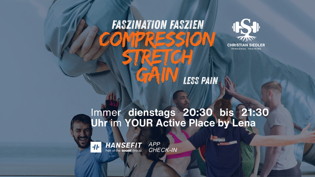 Power-Faszien-Kurs, immer dienstags, 20:30 bis 21:30 Uhr im YOUR Active Place by Lena, mit Hansefitmitgliedschaft kostenfrei | Foto: Christian Siedler KRAFTQUELLE PT