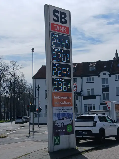 Kraftstoffpreise, Tankstelle in Wesel | Foto: Siegmund Walter, Karfreitag 03.04.2026, 13:12 Uhr