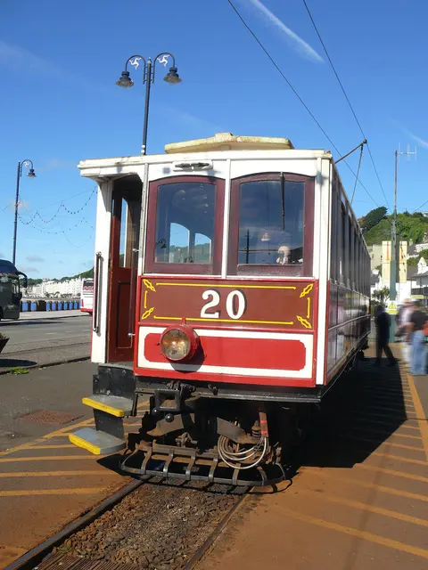 Diese "Elektrische" verkehrt zwischen Douglas und Laxey