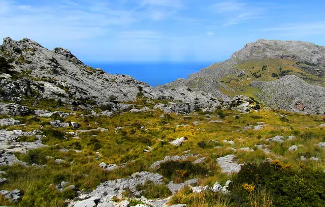 Landschaft in der Serra de Tramuntana auf Mallorca. 