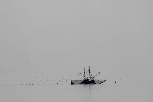 Seefahrt Romantik Kutter auf ruhiger See