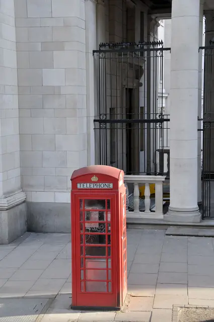 Die berühmten roten Telefonzellen