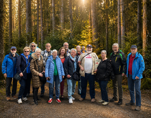 Gruppenbild aller Teilnehmer… 
erstellt von einem netten Menschen und KI  | Foto: (c) Bruni Rentzing 