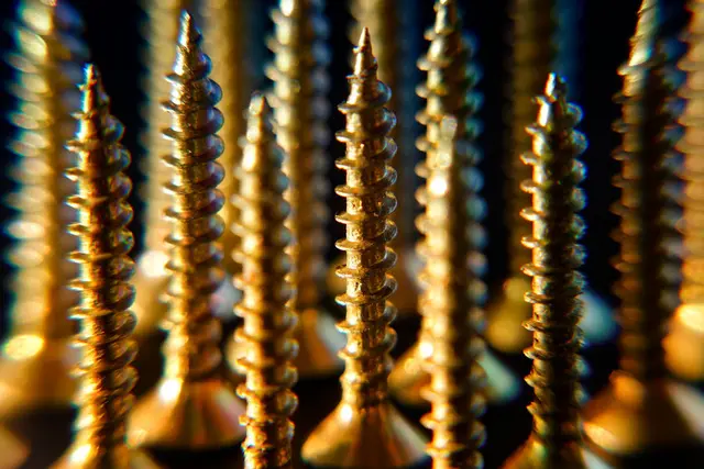 Makrofotografie, Fotografie. Fotografiert in Makro Technik scharf / unscharf von Holzschrauben. | Foto: Jörg Schubert - #schubertj73