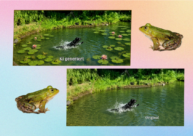 Der Teich im Garten meiner Tochter 