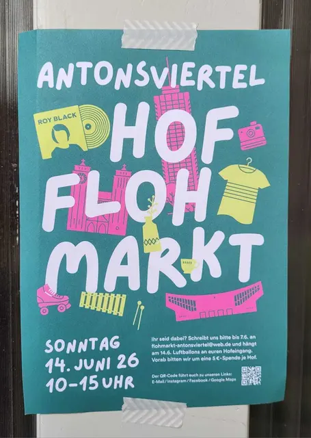 Flohmarkt im Antonsviertel von Augsburg. Schaut einmal vorbei, vielleicht findet ihr interessante Sachen. 
Der Markt dauert bis einschließlich 15 Uhr. | Foto: W.F.