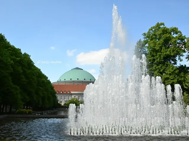 Stadtpark Fontänengarten Hannover Sommer Hitze