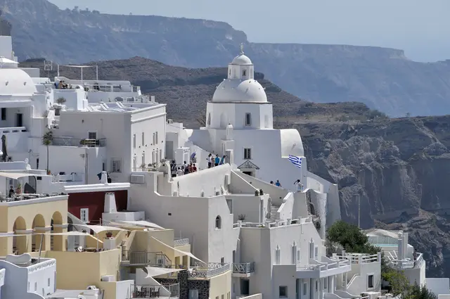 typische Architektur für Santorin