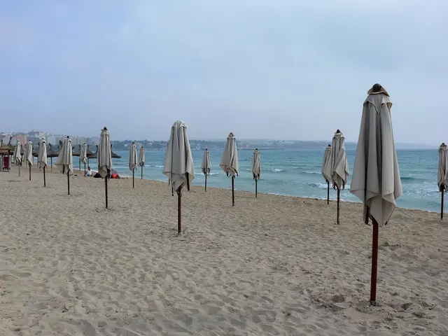 Ein (fast) leerer Strand in S'Arenal an der Bucht von Palma