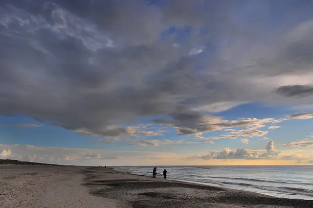 Am Henne Strand in Dänemark