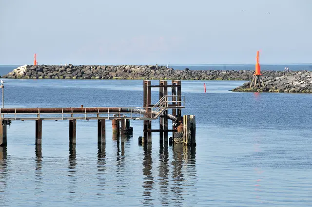 Am Hafen von Hvide Sande in Dänemark