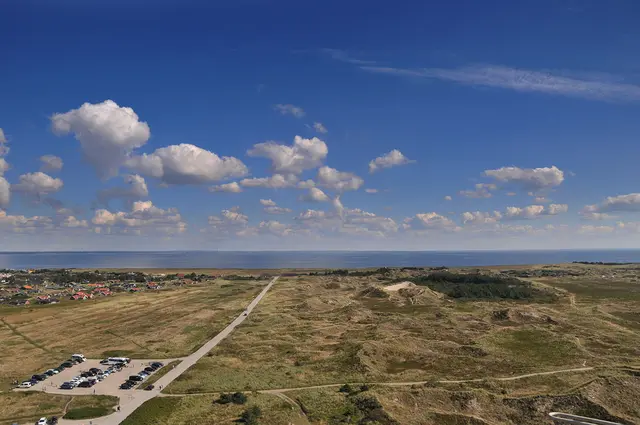 Blick auf die Landzunge Holmsland Klit an der Westküste Jütlands