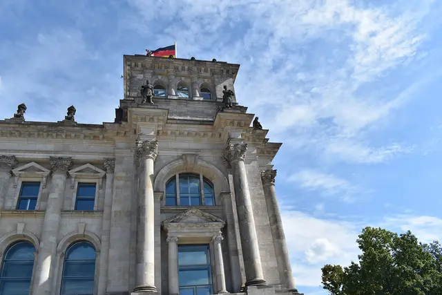 Teilansicht vom Reichstagsgebäude