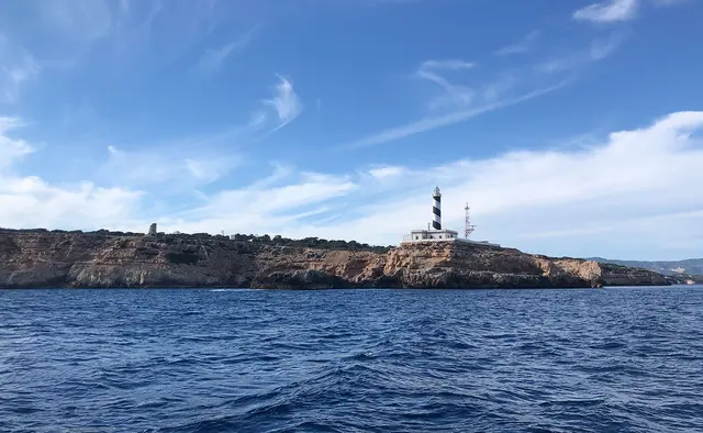 Far de Cala Figuera am Cap de Cala Figuera in der Gemeinde Calvià im Südwesten von Mallorca, Spanien.